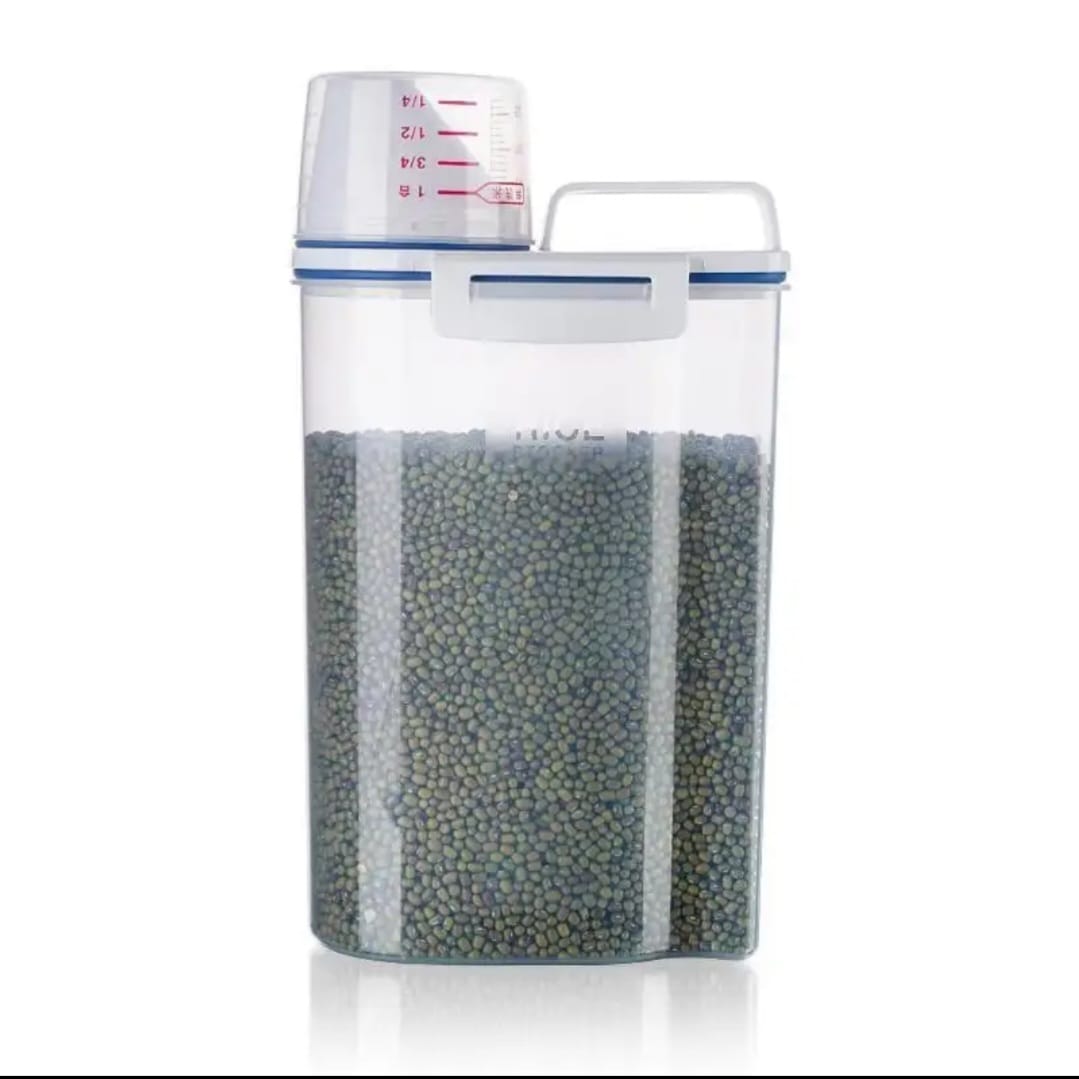 Storage Container with Measuring Cup
