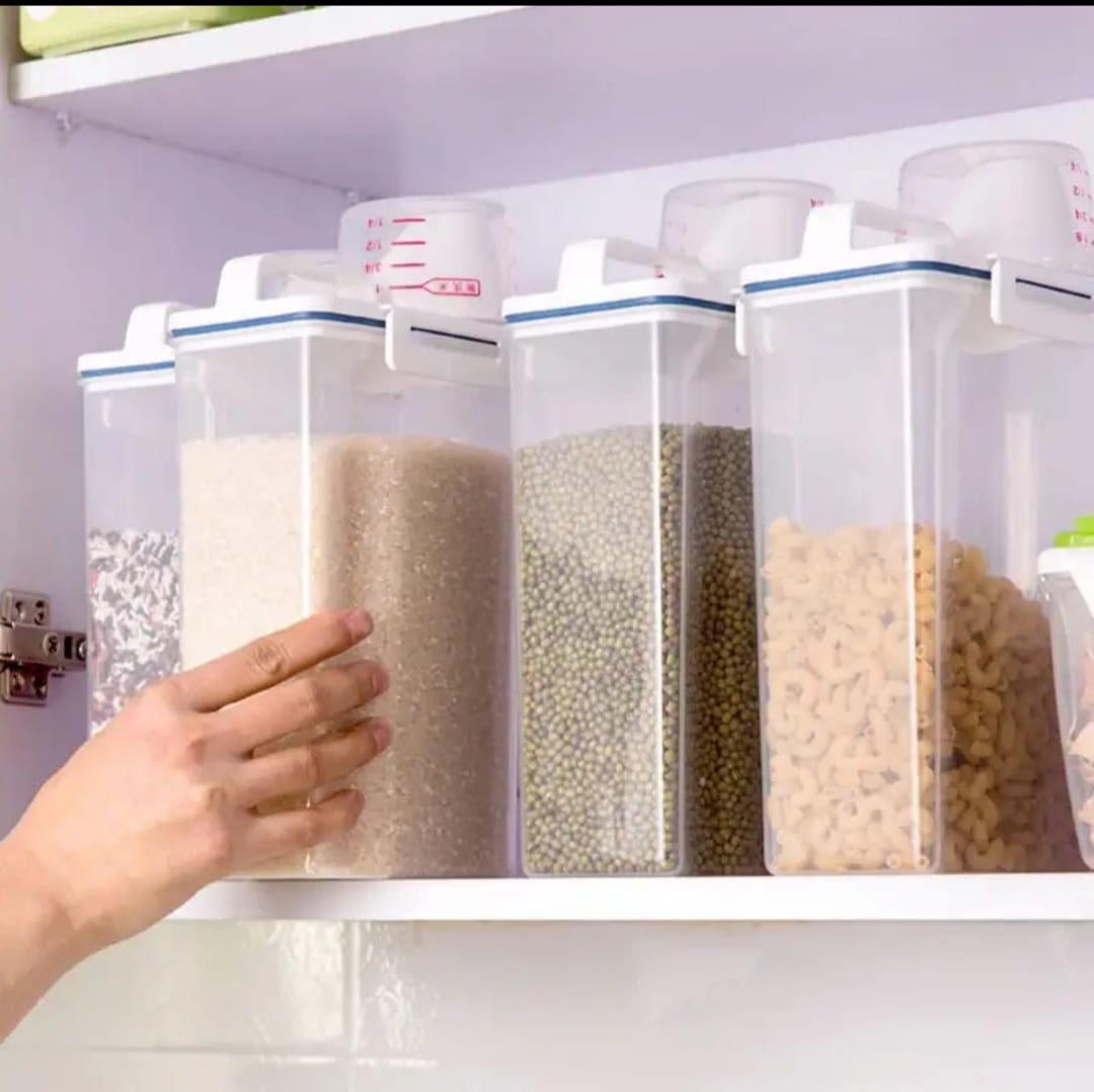Storage Container with Measuring Cup
